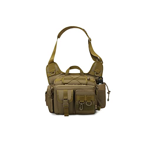 AQQWWER Hüfttasche Multifunktionale Werkzeugtasche Große Kapazität Dedizierte Outdoor Brusttasche Camouflage Männer Umhängetasche (Color : D) von AQQWWER