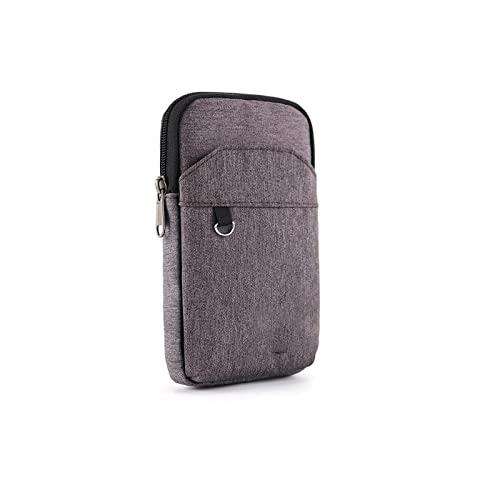 AQQWWER Hüfttasche Multifunktionale wasserdichte Oxford Tuch Herren Handytasche Schultertasche Herren Taille Tasche Münze Geldbörse (Color : Dark Grey) von AQQWWER