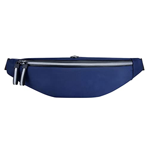 AQQWWER Hüfttasche Neue Frauen Männer Unisex wasserdichte Tasche Tasche Buchstaben gedruckt Muster Fanny Pack for Sport (Color : Blue) von AQQWWER