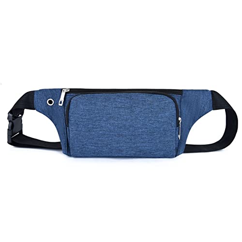 AQQWWER Hüfttasche Nylon-Taille-Packungen for Frauen-Laser-Brusttelefon-Taschen-Brusttaschen Fanny-Pack-Gürtelschlingbeutel (Color : Deep Blue) von AQQWWER