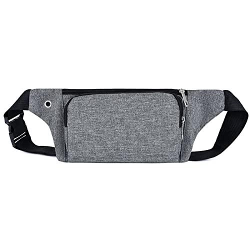 AQQWWER Hüfttasche Nylon-Taille-Packungen for Frauen-Laser-Brusttelefon-Taschen-Brusttaschen Fanny-Pack-Gürtelschlingbeutel (Color : Grijs) von AQQWWER