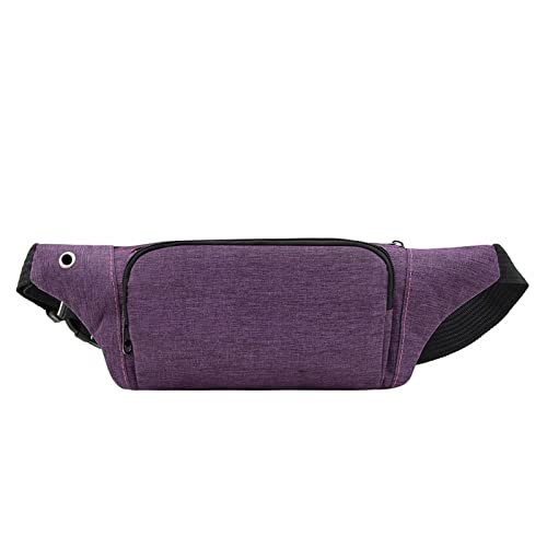 AQQWWER Hüfttasche Nylon-Taille-Packungen for Frauen-Laser-Brusttelefon-Taschen-Brusttaschen Fanny-Pack-Gürtelschlingbeutel (Color : Purple) von AQQWWER