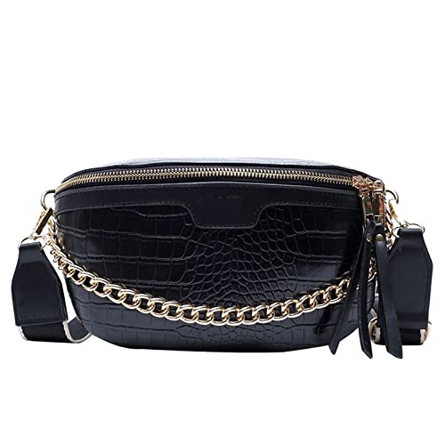 AQQWWER Hüfttasche Retro Taillenbeutel Pu. Leder Fanny Pack Schultertasche Damen Taille Pack Frauen Gürteltasche Multifunktionale Brusttasche von AQQWWER