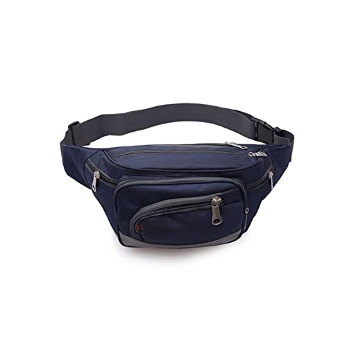 AQQWWER Hüfttasche Sport Laufen Radfahren Messenger Brusttasche Herren- und Damen-Hüfttasche mit großer Kapazität (Color : Dark Blue) von AQQWWER