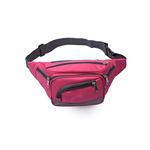 AQQWWER Hüfttasche Sport Laufen Radfahren Messenger Brusttasche Herren- und Damen-Hüfttasche mit großer Kapazität (Color : Pink) von AQQWWER