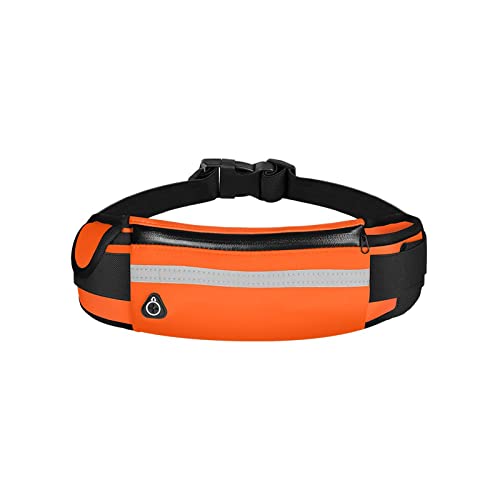 AQQWWER Hüfttasche Sport Taille Tasche Damen Männer Laufen Taille Tasche wasserdichte Taille Tasche Brieftasche Tragbare Handytasche (Color : Orange) von AQQWWER