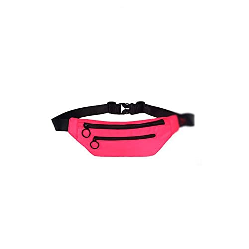 AQQWWER Hüfttasche Sport Taille Tasche Fanny Pack Für Frauen Männer Bum Geld Gürtel Brieftasche Tragbare Telefonhalter Fitnessstudio Lauftasche (Color : Red) von AQQWWER