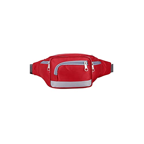 AQQWWER Hüfttasche Taille Pack Sport Mann Tasche Für Handy Halter Casual Frauen Fanny Pack wasserdichte Gürtel Tasche Brieftasche Radfahren Wandern Laufen (Color : Red) von AQQWWER