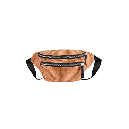 AQQWWER Hüfttasche Taille Pack Womens Gürtel Tasche Corduroy Fanny Pack Designer Mode Reißverschluss Brusttasche Tasche Vintage Stil Telefonbeutel (Color : Yellow) von AQQWWER