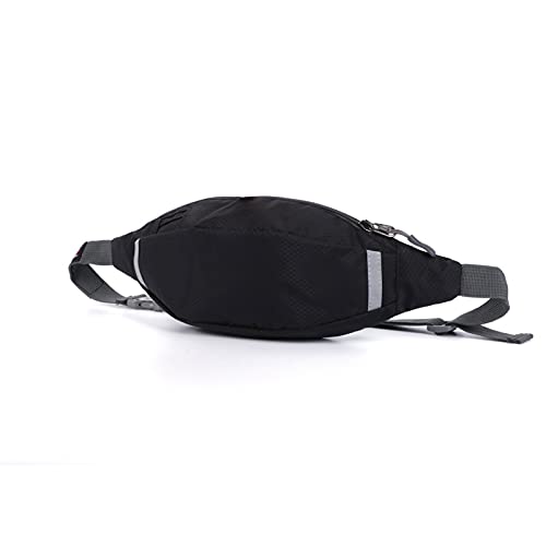 AQQWWER Hüfttasche Taille Pack lässig funktionale Männer Reisen wasserdichte Fanny Pack Frauen gürtel bumbebeutel männlich Telefon Brieftasche Tasche Taschen Unisex (Color : Black) von AQQWWER