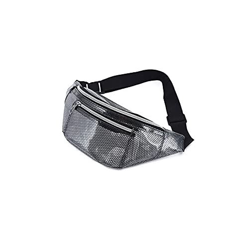 AQQWWER Hüfttasche Taille Packs, Frauen Gürtel Bag Beach Reisetasche Translucent Net Fanny Pack wasserdichte Hüftbag Taille Taille (Color : Black) von AQQWWER