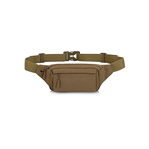 AQQWWER Hüfttasche Taille Packs, Männer Kleine Taille Tasche Anti Diebstahl Mini Reisetasche Outdoor Sports Handy Key Tasche Laufband Rudel mit Kopfhörer Jack (Color : Khaki) von AQQWWER