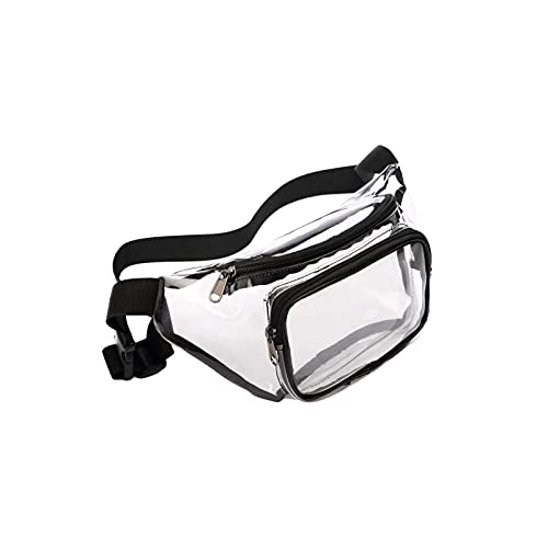 AQQWWER Hüfttasche Taille Packsunisex Outdoor Sports PVC wasserdichte transparente Reißverschluss Gürtel Brust Taille Tasche Tasche Sport Männer und Frauen Taille Tasche (Size : 1PC) von AQQWWER