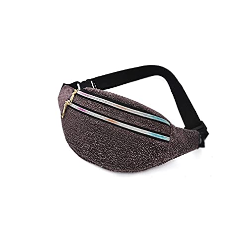 AQQWWER Hüfttasche Taille Tasche Fanny Pack Frauen `s gürtel Tasche Oxford hip bumbe Tasche Reisen glänzend Tasche reißverschlussbeutel geldbörse für moblie Telefon (Color : B) von AQQWWER