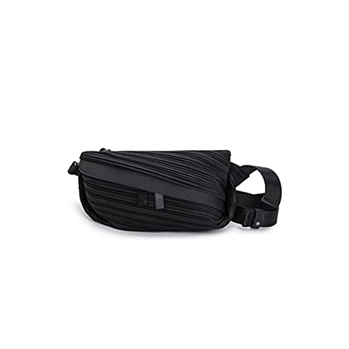 AQQWWER Hüfttasche Taille Tasche Fanny Pack für Frauen wasserdichte Taille Taschen Damen Mode Bum Bag Reise Crossbody Brusttaschen Unisex Hüfttasche (Color : Black) von AQQWWER