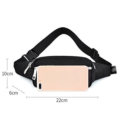 AQQWWER Hüfttasche Taille Tasche Frauen Fanny Pack for Mode Gürtelbeutel Sling Brustbeutel mit verstellbarem Gürtel for Reisen, Party, Wandern (Color : Grijs) von AQQWWER