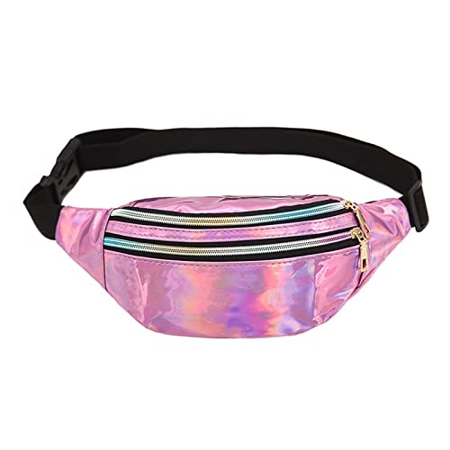 AQQWWER Hüfttasche Taille Tasche Laser Gürtelbeutel Holographische Fanny Pack Designer Nette Taille Packs Bump Bag Party Reise Mode Mädchen Schulterglitter (Color : 1) von AQQWWER