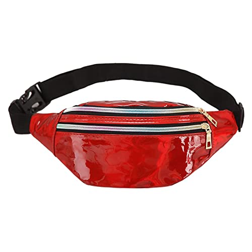 AQQWWER Hüfttasche Taille Tasche Laser Gürtelbeutel Holographische Fanny Pack Designer Nette Taille Packs Bump Bag Party Reise Mode Mädchen Schulterglitter (Color : 2) von AQQWWER