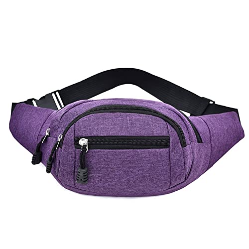 AQQWWER Hüfttasche Taille Taschen Taschen for Frauen Fanny Pack Gürtel Crossbody Motorrad Handtasche (Color : Purple) von AQQWWER