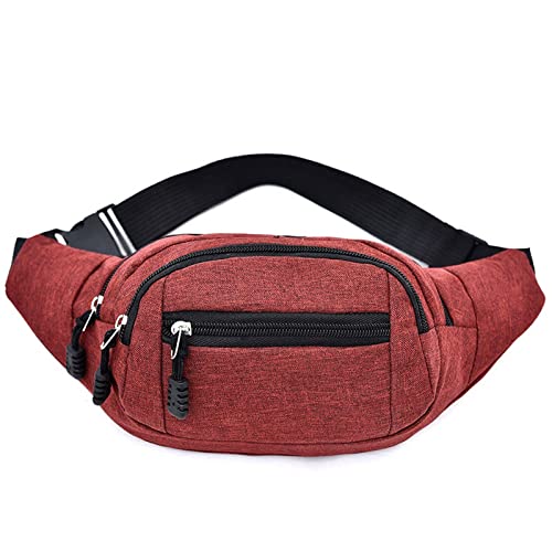 AQQWWER Hüfttasche Taille Taschen Taschen for Frauen Fanny Pack Gürtel Crossbody Motorrad Handtasche (Color : Red) von AQQWWER