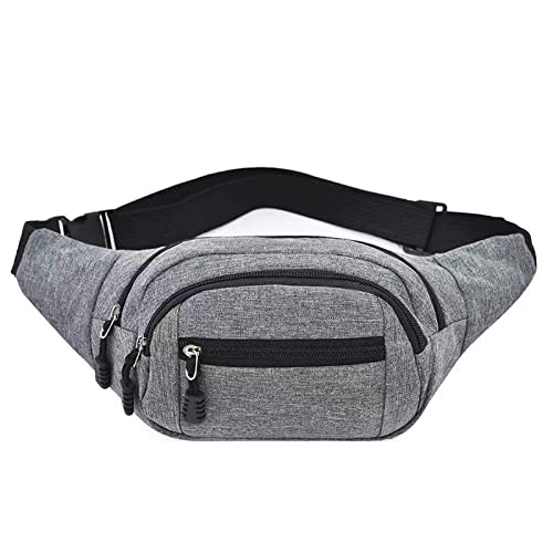 AQQWWER Hüfttasche Taille Taschen for Frauen Fanny Pack Umhängetasche Damen Mode Bum Bag Girls Crossbody Brusttasche Unisex Hüfttasche Gürtel Geldbörse (Color : Grijs) von AQQWWER