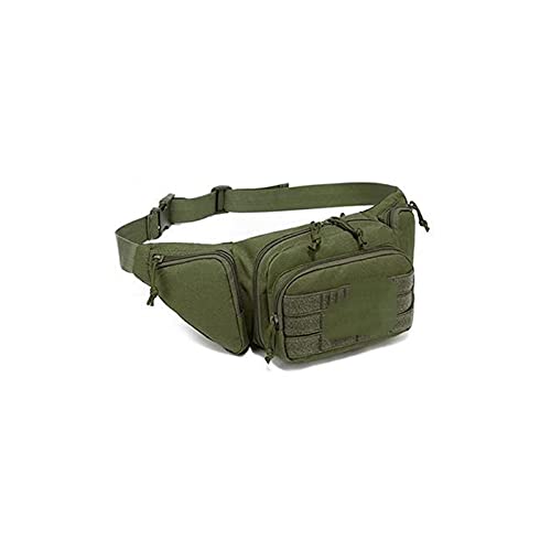 AQQWWER Hüfttasche Taktische Fanny Pack Military Taille Tasche Utility Hüfte Packtasche mit verstellbarem Riemen für draußen Wandern Reisen Telefon Gürtel Taschen (Color : Green) von AQQWWER