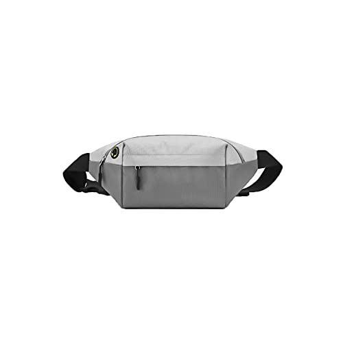 AQQWWER Hüfttasche Tasche für Frauen Gürtel Fanny Pack Taille Schlinge Crossbody Pouch mit Kopfhörerloch wasserdichte Brieftasche Karte Telefonhalter für Männer (Color : Grijs) von AQQWWER