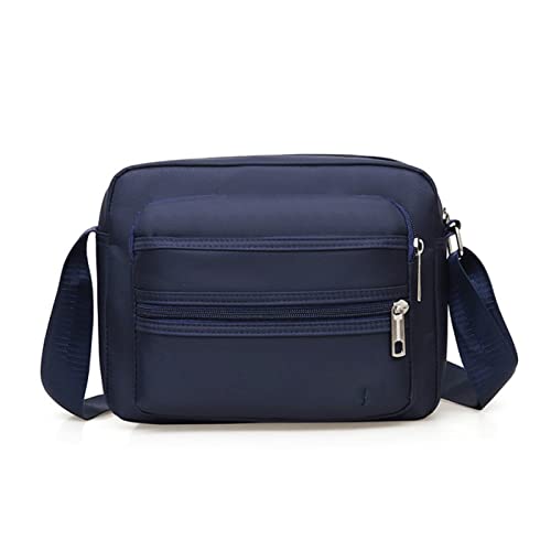 AQQWWER Hüfttasche Umhängetasche, Umhängetasche, Freizeittasche, Businesstasche, wasserdichte Gürteltasche (Color : Blue) von AQQWWER