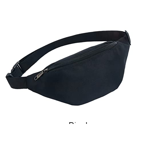 AQQWWER Hüfttasche Women Waist Bag Belt Bag Pocket Waterproof Festival Party Sling Chest Daypack (Color : Black) von AQQWWER