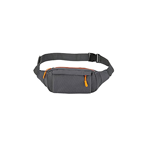 AQQWWER Hüfttasche wasserdichte Taille Packung Frauen Sport Laufen Taille Tasche Für Männer Handyhalter Gürtel Tasche Gym Fitness Reisebeutel Brusttaschen (Color : Grijs) von AQQWWER