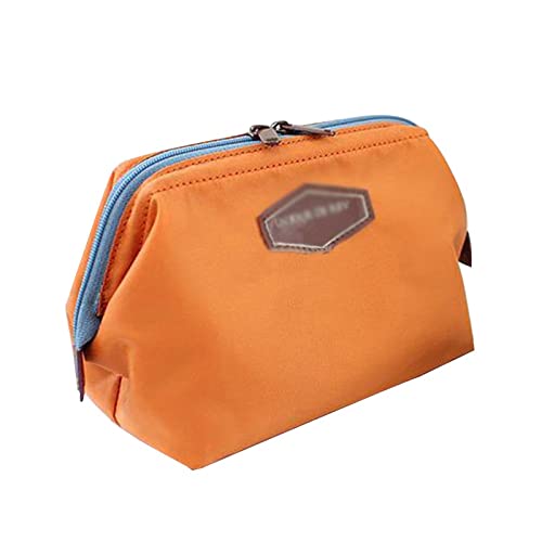 AQQWWER Schminktasche Beauty Cute Women Lady Travel Makeup Bag Cosmetic Pouch Clutch Handbag Casual Purse (Color : Orange) von AQQWWER