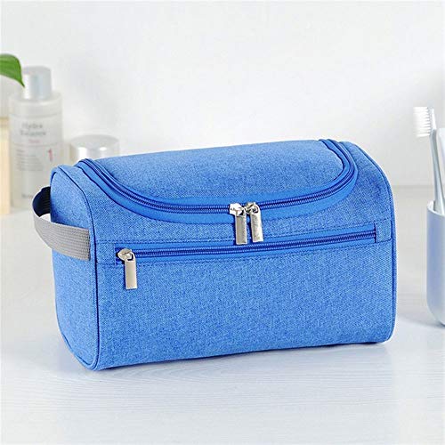 AQQWWER Schminktasche Männer hängen Kosmetiktasche Business Makeup Case Frauen Reise Make-up Reißverschluss Organizer Aufbewahrungsbeutel Kulturwaschbad Kit. (Color : Blue) von AQQWWER