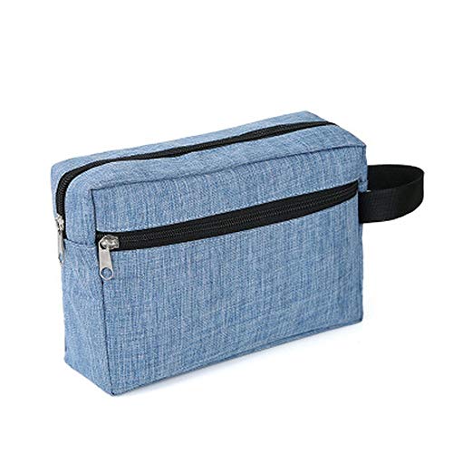 AQQWWER Schminktasche Mode Aufbewahrung Kosmetiktaschen Reise Kosmetiktasche wasserdichte Toilettenwaschkit Aufbewahrungsbeutel Für Frauen Männliche Handtasche. (Color : Blue) von AQQWWER