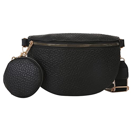 AQQWWER Umhängetasche für Damen Women Bags Leather Waist Bags Multifunctional Waist Pouch for Phone Shopping Holder Chest Bag von AQQWWER