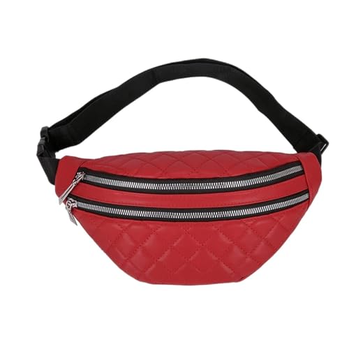 AQQWWER Umhängetasche für Damen Women Plaid Waist Bag Belt Bags Designer Crossbody Chest Bag Ladies Hip Purse von AQQWWER