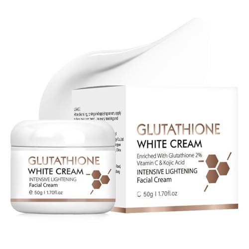 Glutathion Gesichtscreme für Frauen - Hautpflege Feuchtigkeitscreme mit Vitamin C & Kojisäure - Anti-Falten Gesichtscreme für Damen - Dunkle Flecken Entferner für Gesicht Leichte Gesichtspflege Creme Glutathion Gesichtscreme für Frauen - Hautpflege Feuchtigkeitscreme mit Vitamin C & Kojisäure - Anti-Falten Gesichtscreme für Damen - Dunkle Flecken Entferner für Gesicht Leichte Gesichtspflege Creme von ARCHIDATE