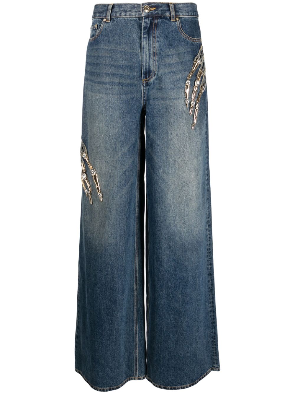 AREA Jeans mit weitem Bein - Blau von AREA