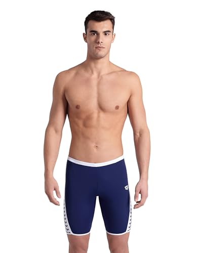 ARENA Herren Performance Men's Icons Solid Swim Jammer Badehose, Marineblau/Weiß, 38 ARENA Herren Performance Men's Icons Solid Swim Jammer Badehose, Marineblau/Weiß, 38 von ARENA