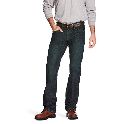 ARIAT Herren Rebar M4 Slim Fit Durastretch Straight Leg Jeans, Blackstone, 44W / 34L von ARIAT