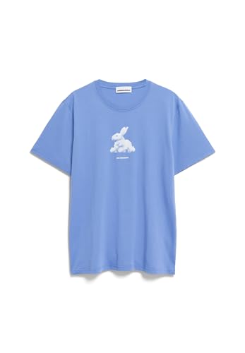 ARMEDANGELS AADONI RAABIT Cloud - Herren XXL Blue Bloom Shirts T-Shirt Rundhalsausschnitt Relaxed Fit von ARMEDANGELS