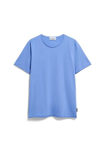 ARMEDANGELS AAMON Brushed - Herren L Blue Bloom Shirts T-Shirt Rundhalsausschnitt Regular Fit von ARMEDANGELS