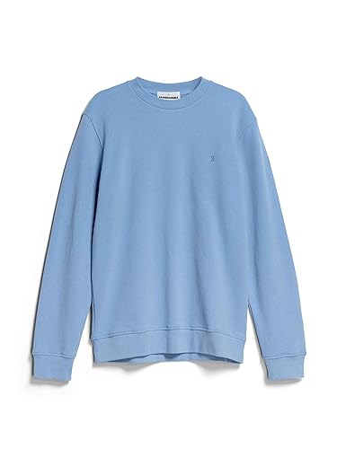 ARMEDANGELS BAARO Comfort - Herren XL Iceberg Blue Sweat Shirts, Sweatshirts Rundhalsausschnitt Regular Fit von ARMEDANGELS