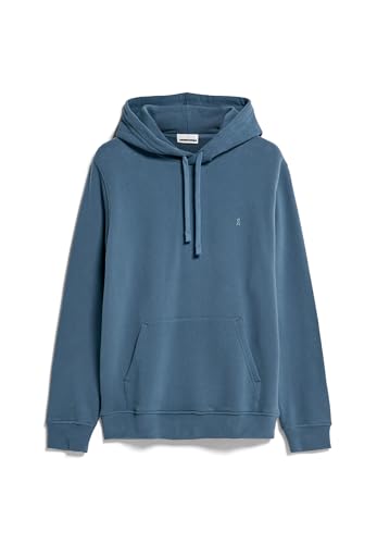 ARMEDANGELS PAARLO Comfort - Herren S Iron Blue Sweat Hoodie Rundhalsausschnitt Regular Fit von ARMEDANGELS