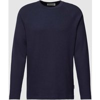 Armedangels Longsleeve mit Strukturmuster in Marine, Größe S von ARMEDANGELS