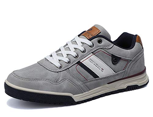 ARRIGO BELLO Freizeitschuhe Herren Sneaker Walkingschuhe Herrenschuhe Berufsschuhe Laufschuhe Atmungsaktiv Leichte Größe 41-46(A_Grau, 44) von ARRIGO BELLO