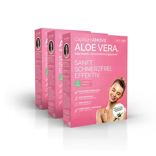 Capillum AMOVE Intim Enthaarungscreme Frauen Aloe Vera 3x300g - Premium Enthaarungspulver Intimbereich - schmerzfreies Dusch Haarentfernungspulver Intim ohne Zusatzstoffe mit neutralem Geruch Capillum AMOVE Intim Enthaarungscreme Frauen Aloe Vera 3x300g - Premium Enthaarungspulver Intimbereich - schmerzfreies Dusch Haarentfernungspulver Intim ohne Zusatzstoffe mit neutralem Geruch von arte fiori