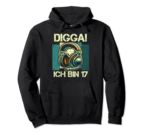 Digga! Ich Bin 17 Jahre 17. Geburtstag Junge Zocker Jungs Pullover Hoodie von ARTIPALATI Geschenke