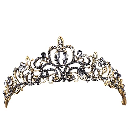 Haarband Vintage Kristall Strass Diademe und Kronen Diademe Stirnbänder for Frauen Braut Hochzeit Haarschmuck Schmuck Band (Color : Onecolor, Size : 25) von ARTSIM