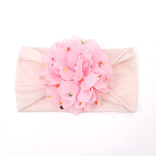 Kleinkind Jungen Mädchen Stretch Blumen Blumen Haarband Kopfbedeckung 3 Jahre Strampler und Stirnband Turban (Color : L, Size : One Size) von ARTSIM