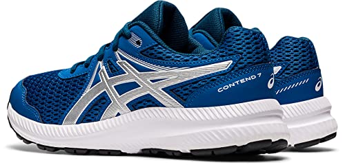 ASICS Contend 7 GS Sneaker, Lake Drive/Pure Silver, 32.5 EU von ASICS